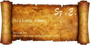 Szilasy Emma névjegykártya
